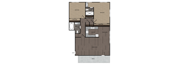 the  floor plan of the first floor of a house