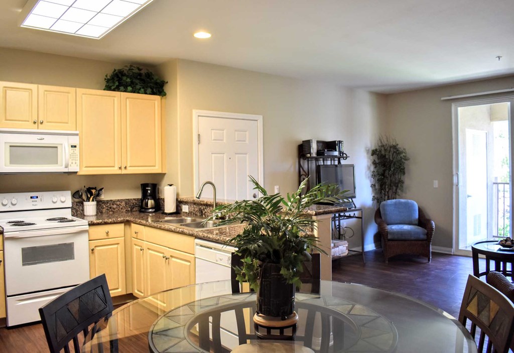 furnished dining room area