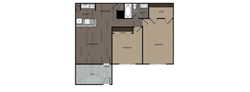 the floor plan of creekside on the park