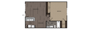 a floor plan of a two bedroom apartment