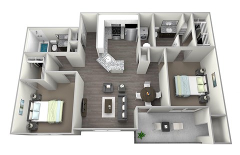 our apartments have a spacious floor plan with plenty of room to move around