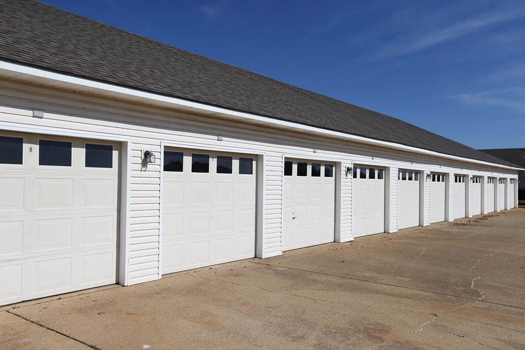 View of garages