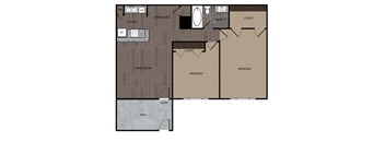 2 bedroom 1 bath A at Willow Creek Apartments, Texas, 77012