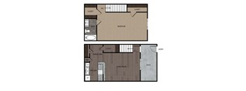 1 bedroom 1 bath D at Willow Creek Apartments, Houston