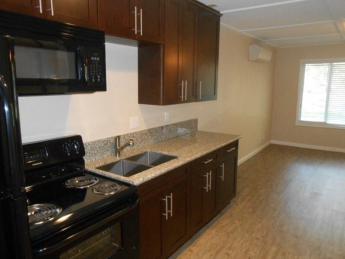 view of kitchen and dining Area