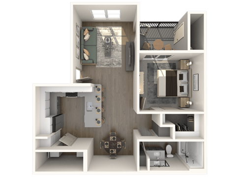 A1 Floor Plan at Weylyn Luxury Apartments, Laveen, AZ, 85339