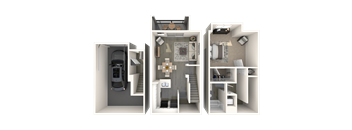 A1 Floor Plan at Palazzo Townhomes, Arizona  