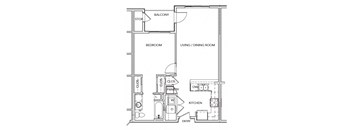 A1 Floor Plan at Legado Apartments, Arizona
