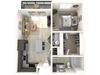 A1 Floor Plan A1 Floor Plan at Paradise @ P83 Apartments, P.B. BELL Assets, Peoria