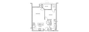 A2 Floor Plan at Legado Apartments, Arizona, 86314