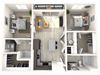 B2 Floor Plan B2 Floor Plan at Paradise @ P83 Apartments, P.B. BELL Assets, Arizona, 85382