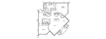 B3 Floor Plan at Legado Apartments, Arizona