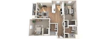 C2.3 Floor Plan at Solace at Ballpark Village, Goodyear, AZ, 85338