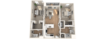 C2.4 Floor Plan at Solace at Ballpark Village, Goodyear, AZ