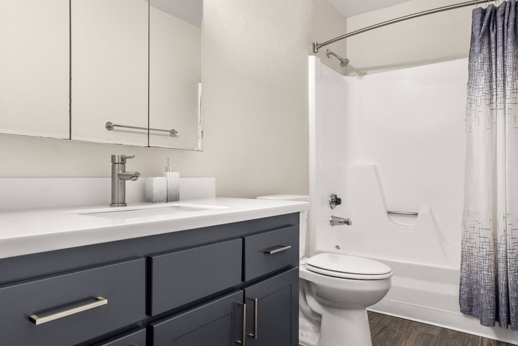 a bathroom with a toilet sink and bathtub