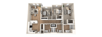 C3.2 Floor Plan at Solace at Ballpark Village, Arizona, 85338