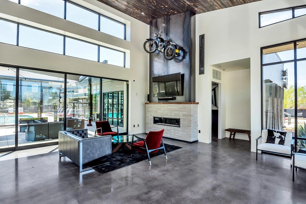 Clubhouse with TVs and Entertainment Area at The Premiere at Dana Park, Arizona