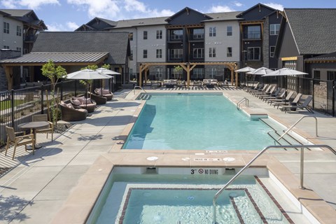 A large swimming pool  at The Crossings  at Windsong, Prescott Valley, 86314