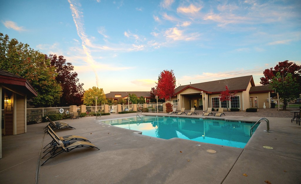 the swimming pool at our apartments