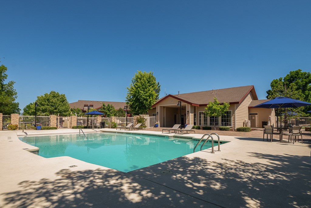 the swimming pool at our apartments