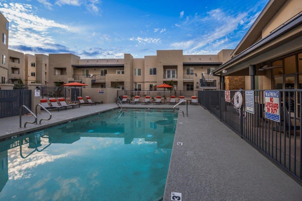 a view of a city with a pool of water at Inspiration Apartments, Arizona