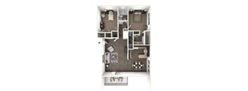 2 bed 2 bath at The Phoenix Apartments on 6th Avenue, Arizona 85013