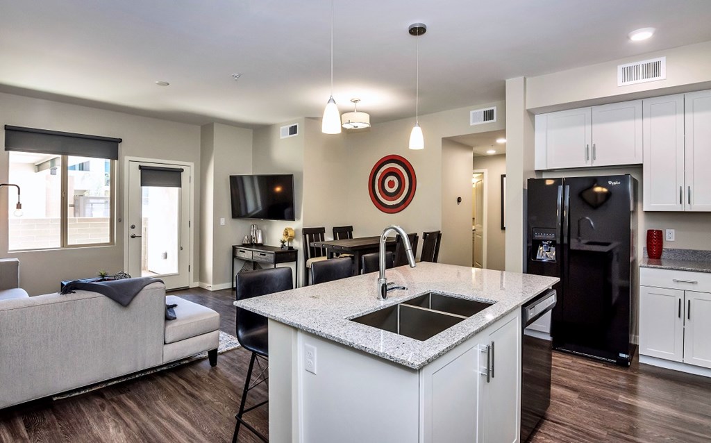 Gourmet Kitchen with Custom Cabinetry, Granite Countertop and Pantry at The Premiere at Dana Park, Mesa, 85204