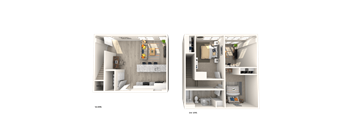 a floor plan of a 1 bedroom apartment at Melody on Main, Mesa