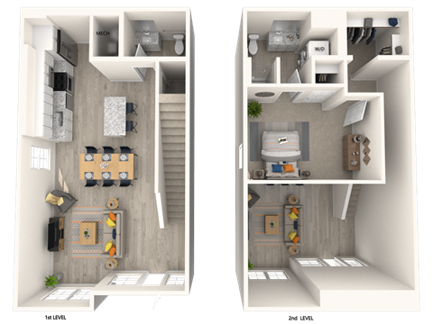 a floor plan of a 1 bedroom apartment  at Melody on Main, Mesa, AZ, 85210