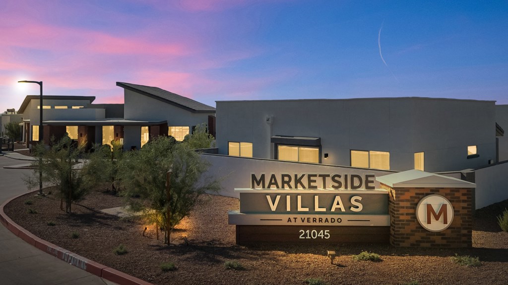 Night View Of City at Marketside Villas at Verrado, Buckeye, AZ, 85396
