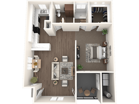 a1 floor plan  1 bedroom  1190 square feet  the cortina