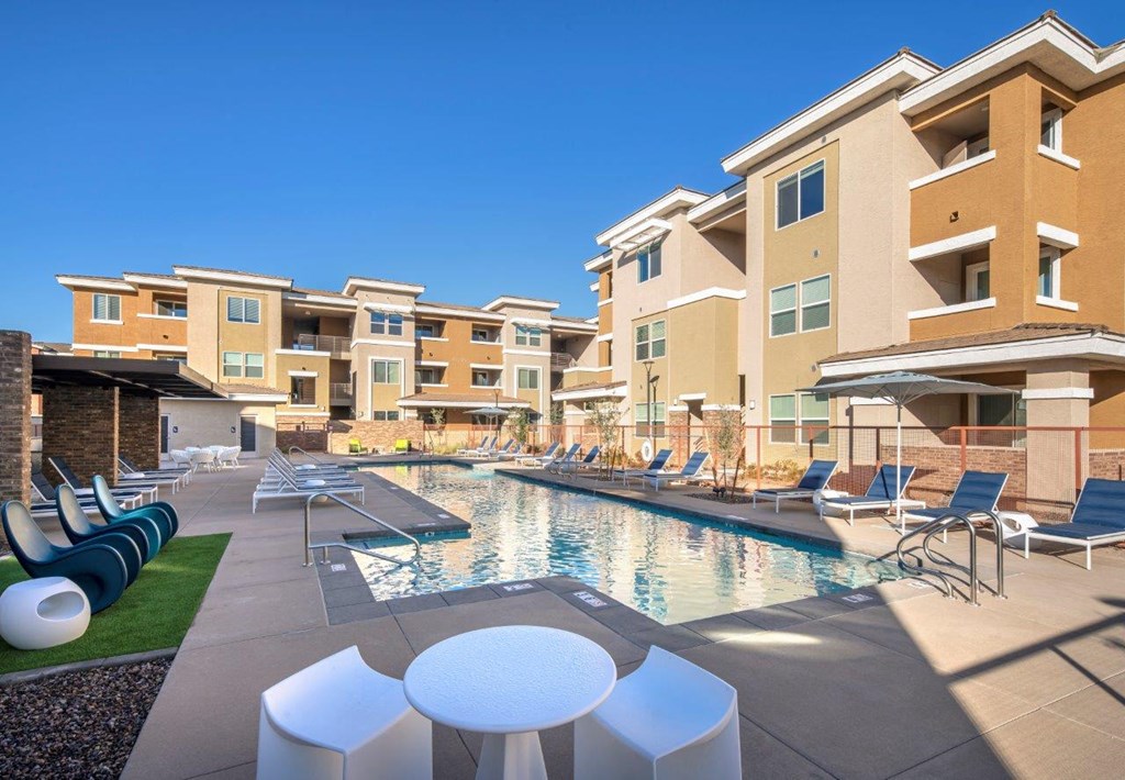 Luxurious Pool at Zaterra Luxury Apartments, Chandler, AZ, 85286