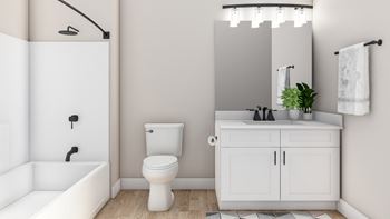 Modern Bathroom  at Solace at Ballpark Village, Goodyear, Arizona