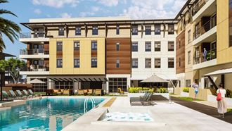 Swimming Pool With Relaxing Sundecks at Solace at Ballpark Village, Arizona