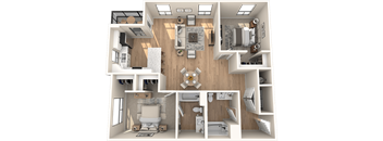 W2.0 Floor Plan at Solace at Ballpark Village, Goodyear