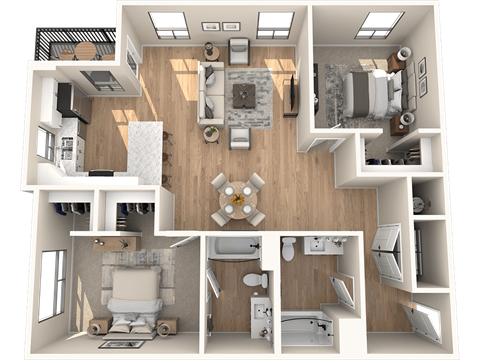 W2.0 Floor Plan at Solace at Ballpark Village, Goodyear