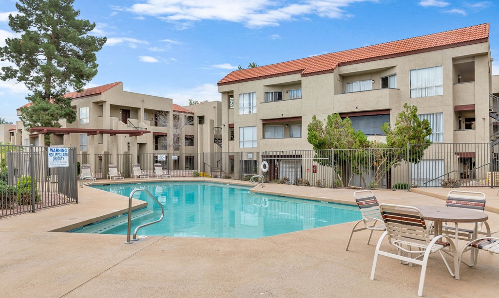 the swimming pool at our apartments