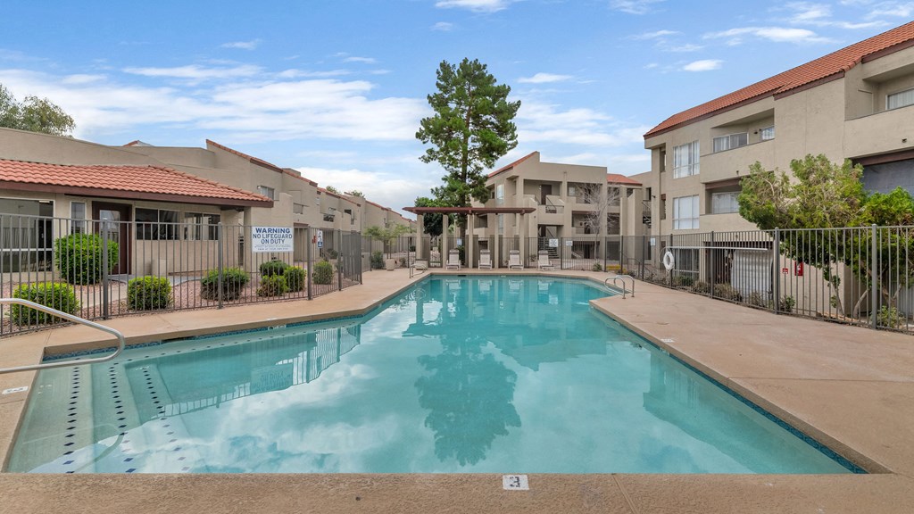 our apartments have a large pool at our apartments