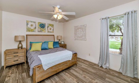 Bedroom at Reflections at Red Mountain Apartments, Mesa, AZ