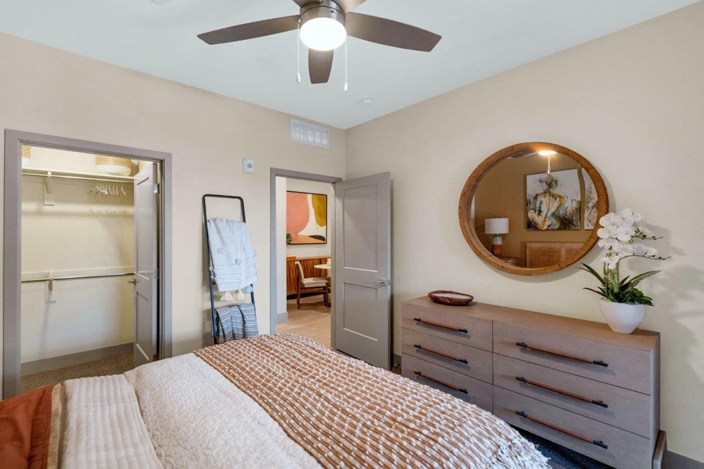 Bedroom at Zaterra Luxury Apartments, Chandler, AZ