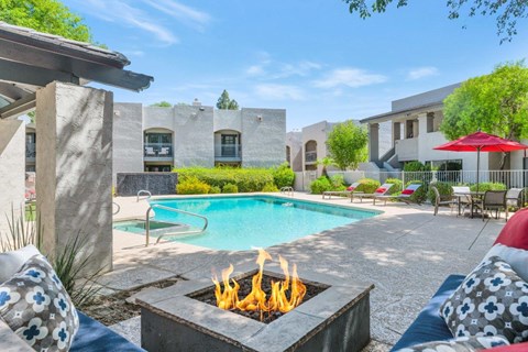 Modern Poolside Design at Miramonte Apartments, Scottsdale