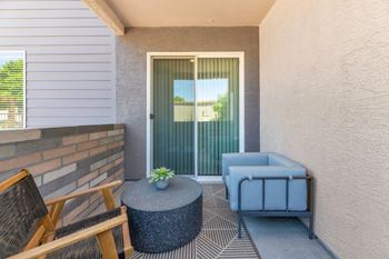 Private Patio And Balcony at The Landing at Fiesta Village, Mesa, Arizona