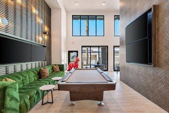 Billiards Table In Clubhouse at Kalon Luxury Apartments, Phoenix - Photo Gallery 7