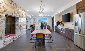 Kitchen Area In Clubhouse at Kalon Luxury Apartments, Phoenix, 85085 - Photo Gallery 10