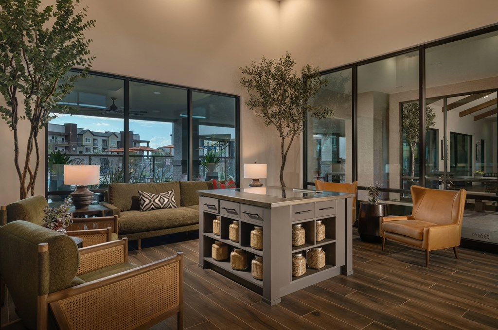 a living room with couches chairs and a tableat Weylyn Luxury Apartments, Arizona, 85339