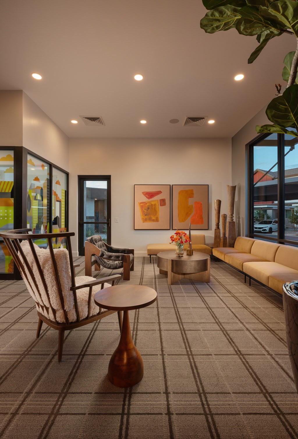 a living room with couches and chairs and a tableat Weylyn Luxury Apartments, Laveen