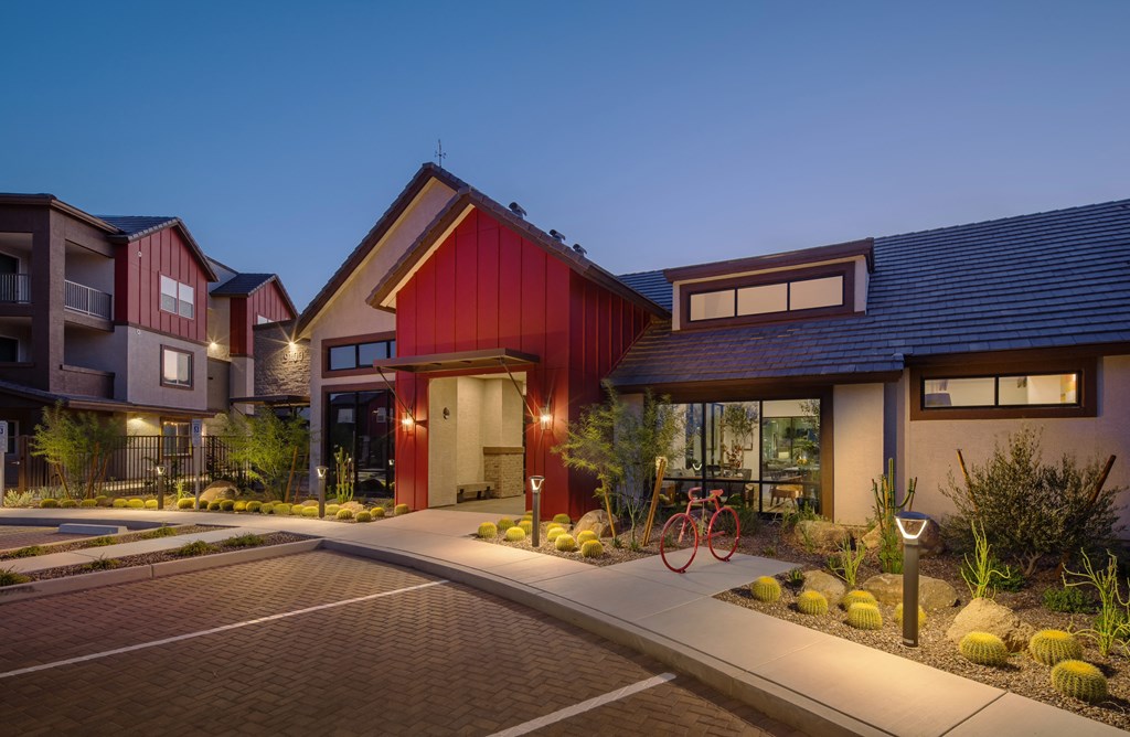 Exterior View In Night at Weylyn Luxury Apartments, Laveen, 85339