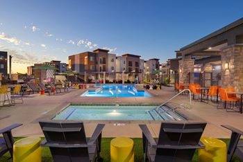 our apartments showcase an unique swimming pool