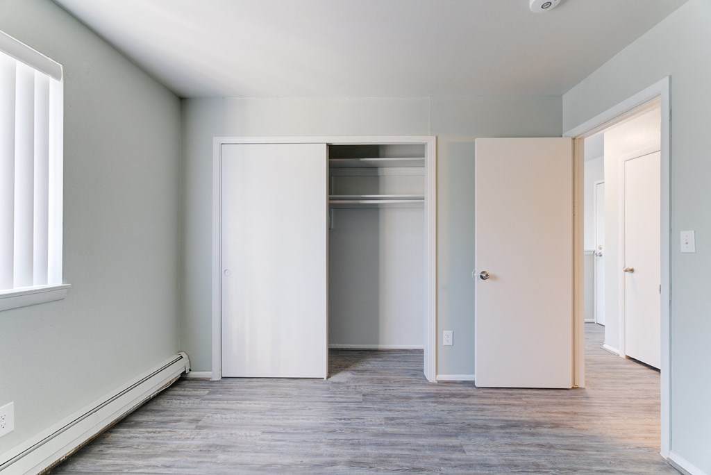 Closet In Bedroom at Johnson Legacy Apartments, Milwaukee, Wisconsin
