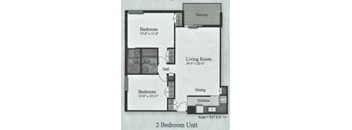 Two Bedroom Floor Plan